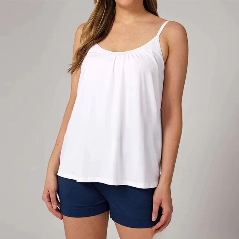 🏆Loose-fitting Tank Top With Built-in Bra