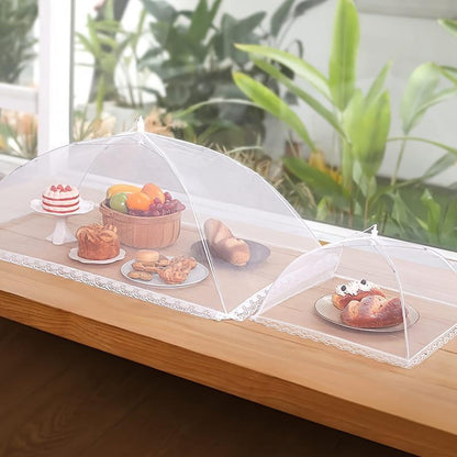 Foldable Food Cover, Mesh Food Cover, Portable Food Shelter, Picnic Supplies