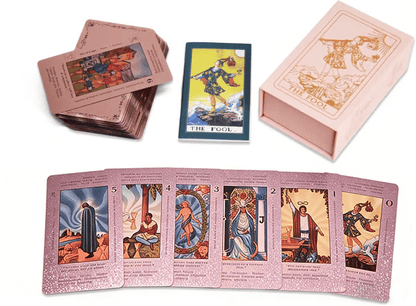 🔥Witchy Cauldron Rose Gold Tarot Cards with Guide Book