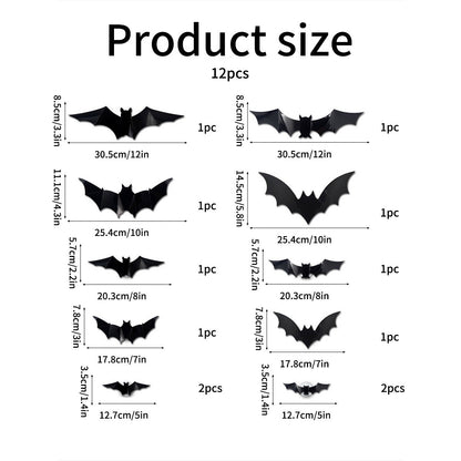 🔥🦇Halloween 3D Lighted LED Flashing Bats🎃