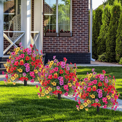 🔥 Best Seller🌸 🌿 UV-Resistant & Waterproof Artificial Daisy & Eucalyptus Stakes – Indoor & Outdoor Floral Decor