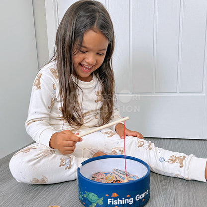 🥳💞60K+ SOLD!🎣 Magnetic Wooden Fishing Game – Fun Ocean Adventure & Early Learning Toy