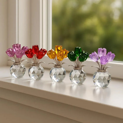 🌹Mother’s Day 50% Off: 7-Color Crystal Rose Floral Keepsake