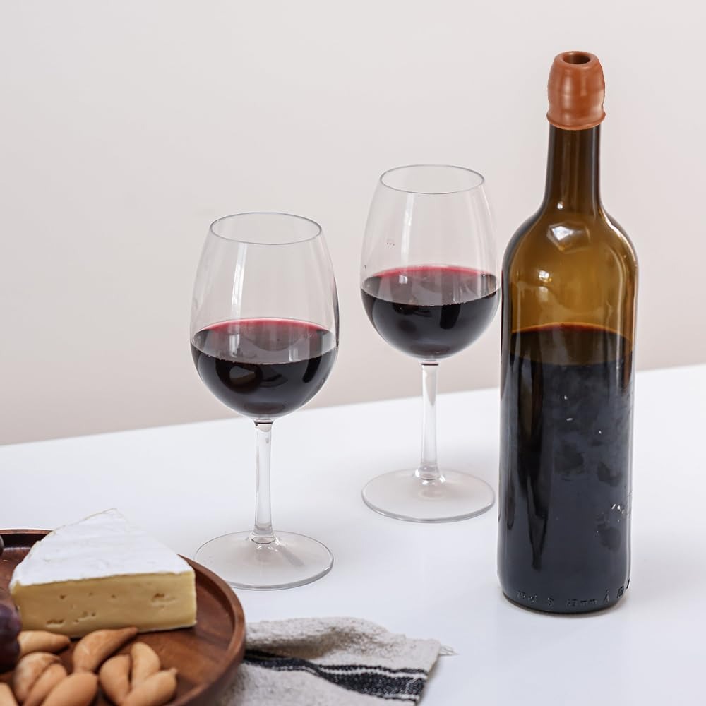 Silicone Wine Stoppers - Reusable Sparkling Wine Bottle Stopper
