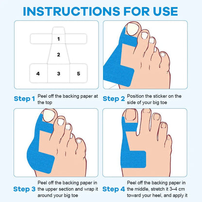 🔥LAST DAY 50% OFF - 👣Pre-cut Hallux Valgus Corrector Kinesiology Tape -Bestseller