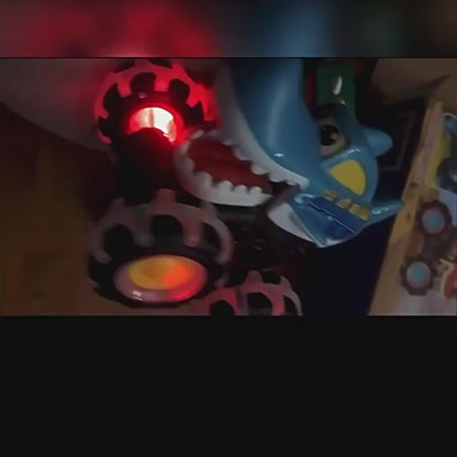 🔥 Hot Selling 🦖 Light-Up Monster Truck – Press & Go Stunt Car for Kids 🚗