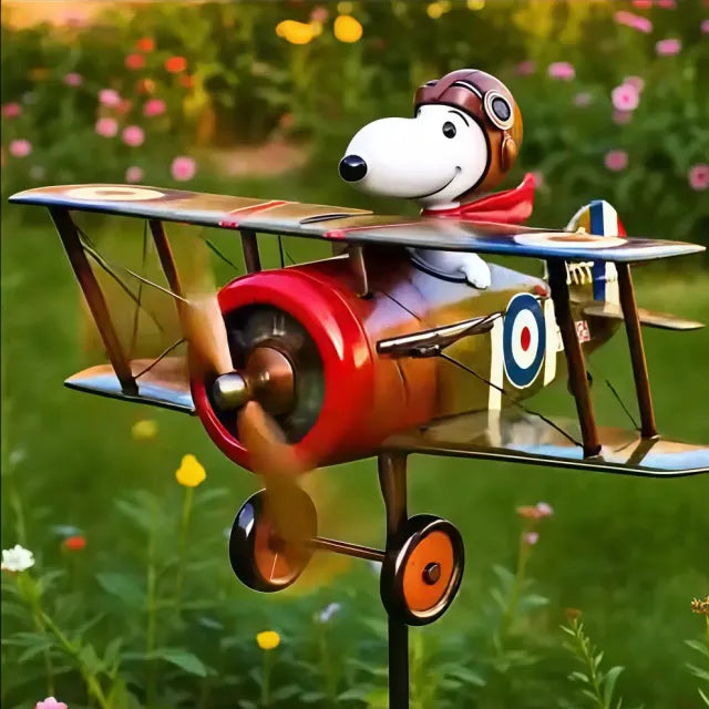 🌬️🦅250th USA Pilot Windmill Decor – Vintage Metal Garden Art Ornament