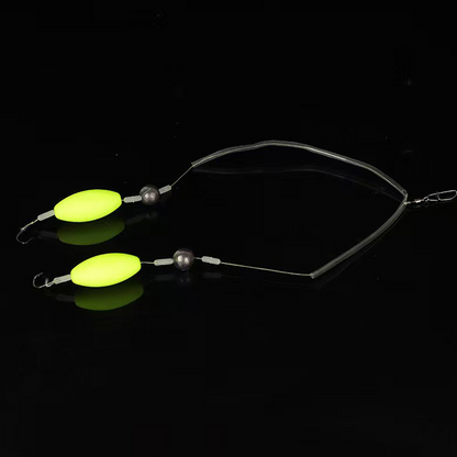 🎣🔥 Upgraded Double-Hook Floating Bottom Rig – Anti-Tangle Design & Higher Hook-Up Success Rate