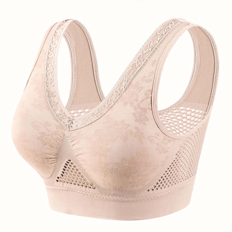 💖 High-Support Seamless Wireless Lace Bra – Comfort & Natural Lift ✨