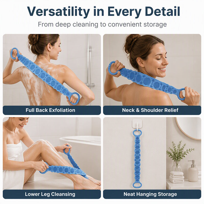 Silicone Double-Sided Bath Back Scrubber🛁