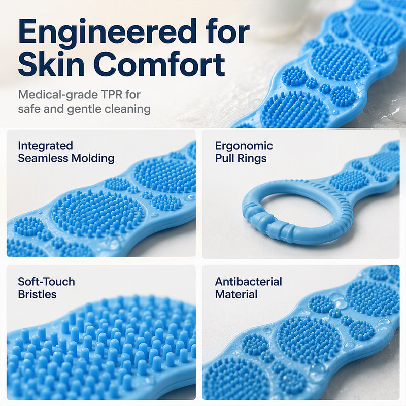 Silicone Double-Sided Bath Back Scrubber🛁