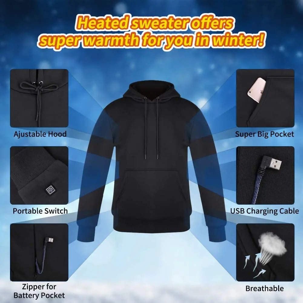 Black Friday 70% OFF - 🎁Unisex Heated Hoodie（Buy 2 Free Shipping）