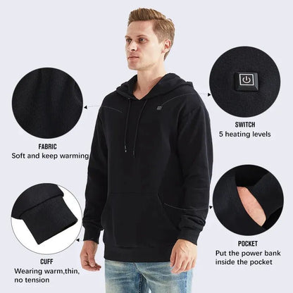 Black Friday 70% OFF - 🎁Unisex Heated Hoodie（Buy 2 Free Shipping）