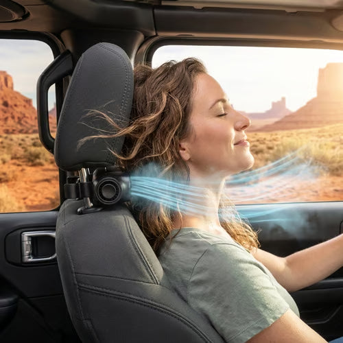 ❄️ Professional Grade Stealth Car Seat Fan-  Invisible Cooling Comfort For Every Drive🚗