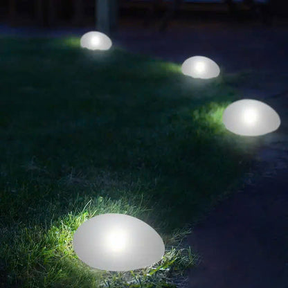 Solar Powered Pebble Stone Lamp Outdoor Park Garden Atmosphere Decoration Landscape Lamp Outdoor Villa Courtyard Lamp(Waterproof)