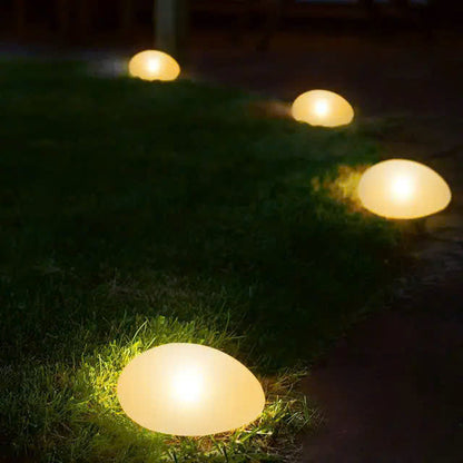Solar Powered Pebble Stone Lamp Outdoor Park Garden Atmosphere Decoration Landscape Lamp Outdoor Villa Courtyard Lamp(Waterproof)